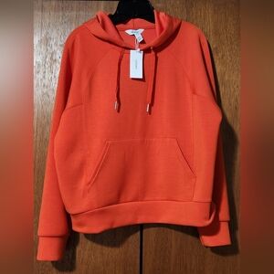 Spanx Air Essentials Size Large Hoodie - Bright Orange Color NWT